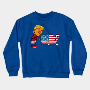 Trump Pissing Crewneck Sweatshirt